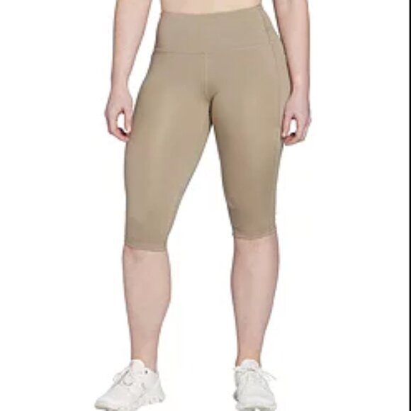 DSG Pants - Small, Medium - DSG Momentum High Rise Crop Capri Pocket Leggings Beige NEW